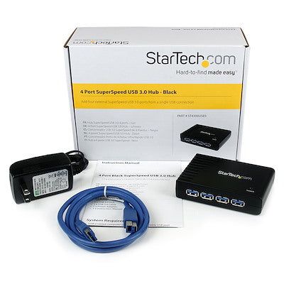 StarTech.com Powered USB 3.0 hub - 4 Ports
